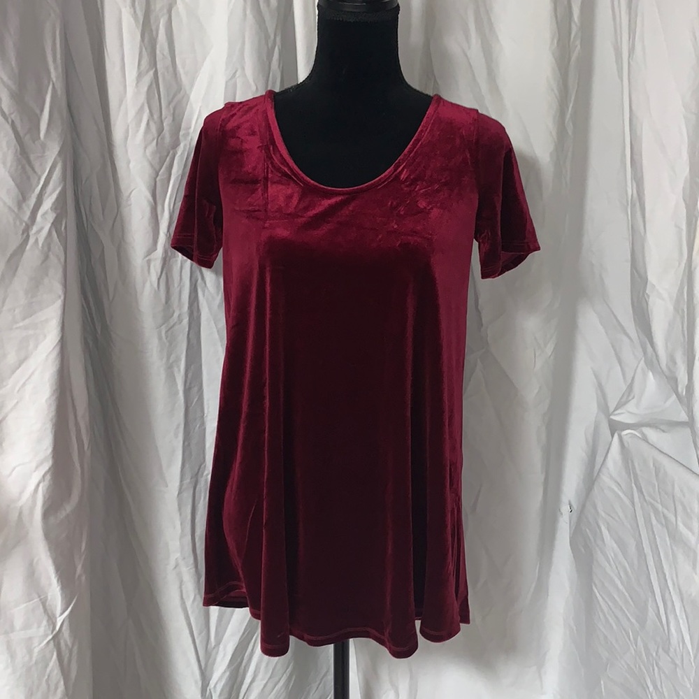 NWT Agnes & Dora Velvet Everyday Tee